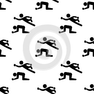 fight in wrestling icon. Element of Fight icons for mobile concept and web apps. Pattern repeat seamless fight in wrestling icon c