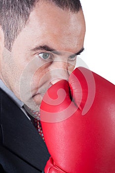 Fighter business man