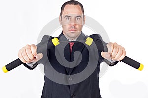 Fighter business man