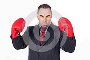 Fighter business man