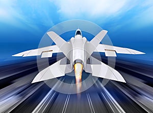 Fighter-interceptor aircraft photo