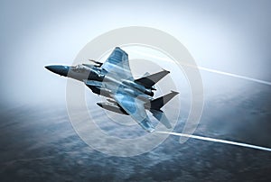 Fighter jet F15 photo