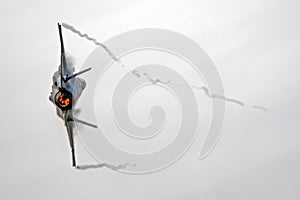 Fighter Jet Fly-By With Afterburner photo