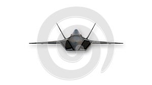Fighter jet, military aircraft, front view