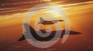 Fighter Jets Flying in the Sky