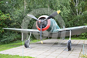 Fighter KI-43 Hayabusa, Japan. Military equipment during the Second world war.