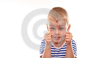 Fighter kid photo