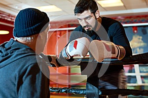 Fighter Listening to Coach