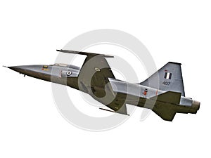 fighter plane on a white background