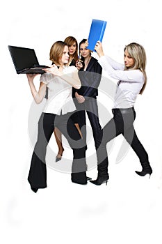 Fighting business women