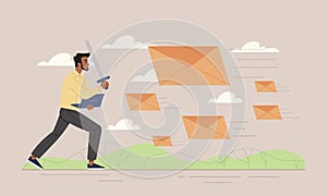 Fighting spam concept