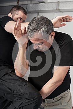 Fighting in underground passage. Street fights