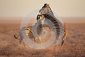 Fighting Zebras