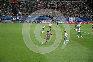 Figo Kicking Ball - Soccer Stadium, Midfield