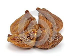 Figs in a close-up against a white background