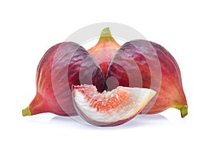 Figs fruits isolated on white background