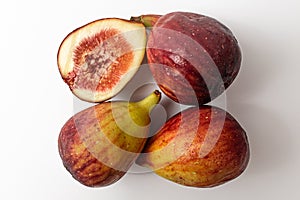 figs on a white background