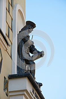 The figure of the architect J. B. Quadro. Poznan