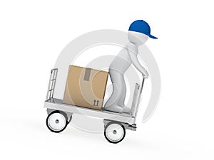 Figure drive a trolley