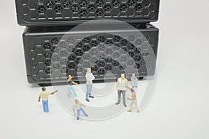 a figure of fighting using karate kungfu kick