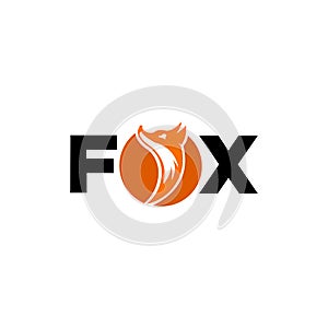 figure fox tail sweetheart, fox wolf logo icon vector