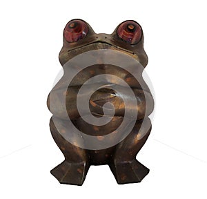 Figure of a frog. Isolated on white background