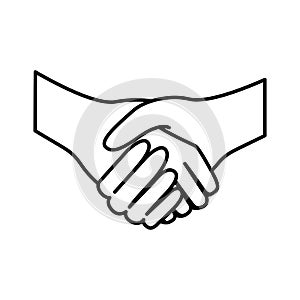 figure handshake sticker icon