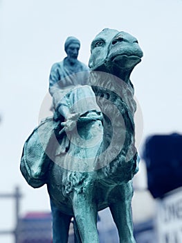 A figure of a man on a camel in Lexington, Kentucky - KENTUCKY