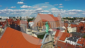 Figure Of The Museum Collegium Maximum Torun Aerial View Poland