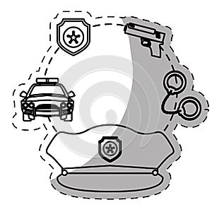figure police tools icon image