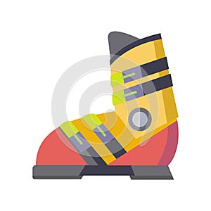 Figure Skates Icon Isolated on White. Vector