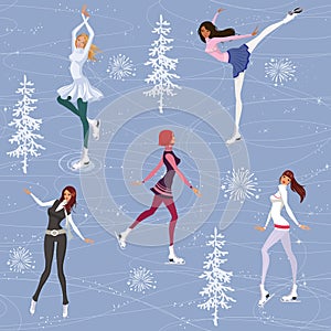 Figure skating background