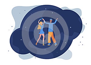 Figure skating concept. Vector illustration.