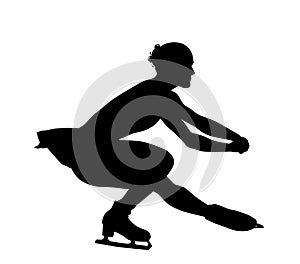 Figure skating silhouette