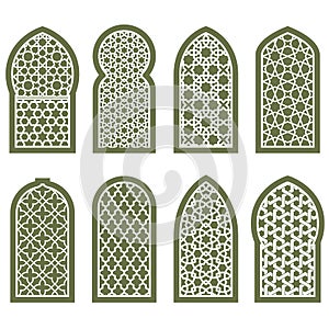 Figured arabian window ornament - grating arabesque pattern