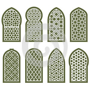 Figured arabian window ornament - grating arabesque pattern photo