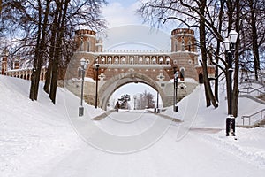 The figured bridge in museum-reserve photo