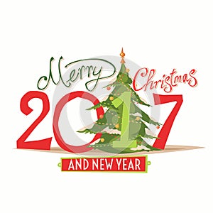 Figures 2017 and the words Merry Christmas