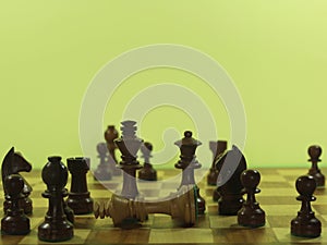 Figures chess plays checkmate fun intelligence king horse bishop tower pawn