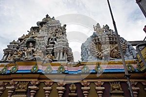 Figures of the gods on the roof of Koneswaram Temple 1950 is a classical-medieval Hindu temple complex in Trincomalee. Eastern