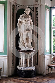 Figures of the legendary founders and patrons of the abbey, Green Hall in Amorbach Benedictine abbey, Germany photo