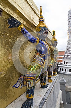 Figures in the royal palace, bangkok