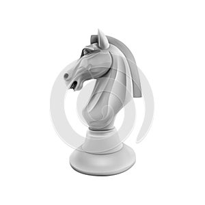 Figurine chess piece horse. Vector illustration.