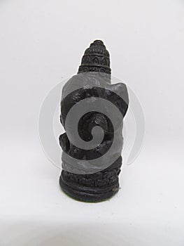 Figurine elephant chess piece black ivory ornament