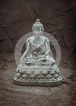 Figurine of Emerald lord buddha gautama or Siddhattha gotama buddha sculpture statue