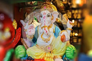 Figurine of God Ganesha. Indian