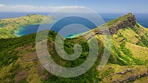 Fiji, Aerial Flying, Tropical Jungle, Amazing Landscape, Mountains