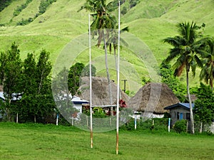 Fiji - traditional houses - bure at the Navala village
