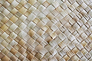 Fijian coconut Palm leaves weaving background