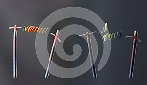 Filament lamp damaged.